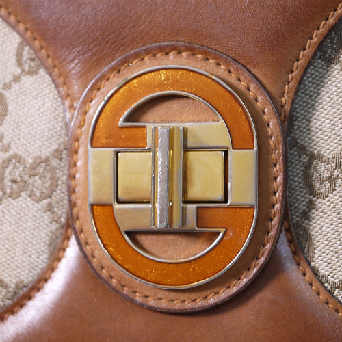 OLD Gucci ジャガード ７０ｓショルダー（茶GG）