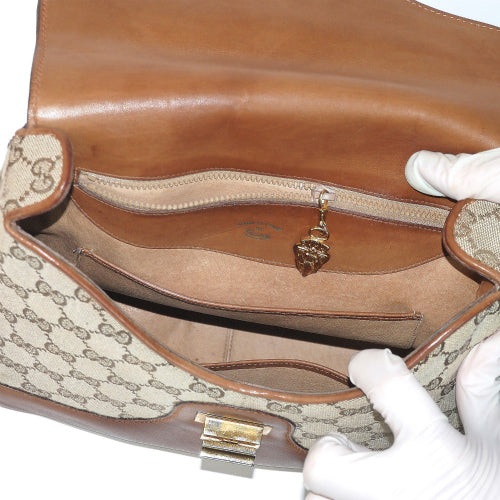 OLD Gucci ジャガード ７０ｓショルダー（茶GG）