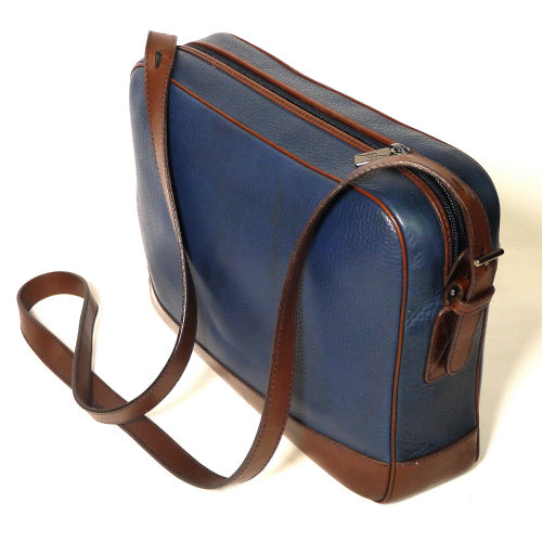 OLD Gucci  総皮コンビカラーショルダー(紺)