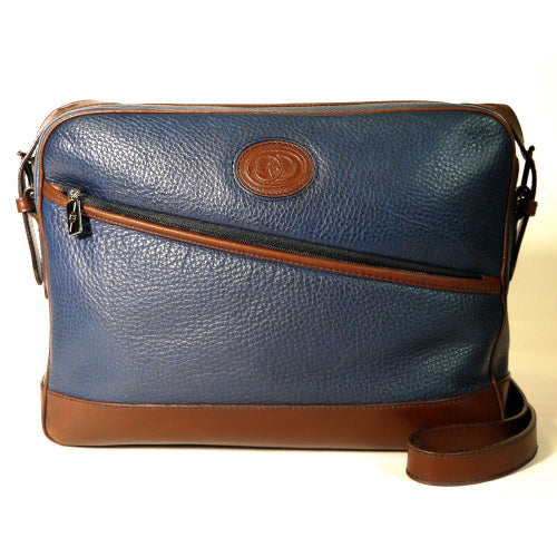 OLD Gucci  総皮コンビカラーショルダー(紺)