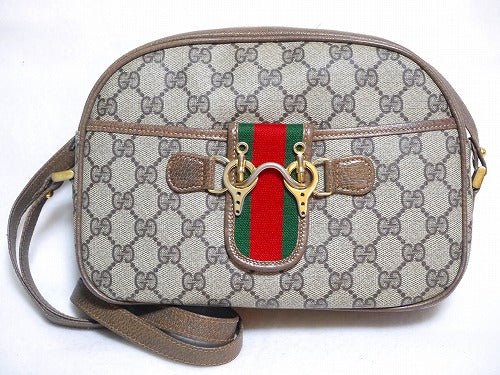 OLD Gucci 音符ポシェットショルダー（茶）