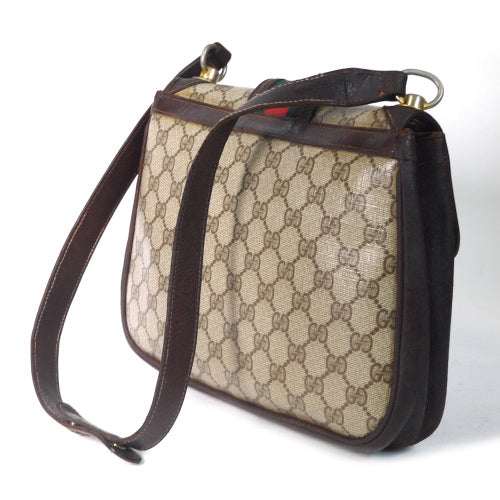 OLD Gucci　縦シェリー2wayバッグ(茶)