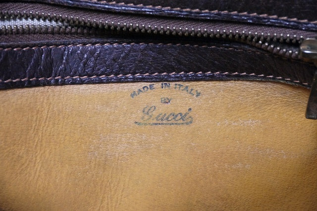 OLD Gucci　縦シェリー2wayバッグ(茶)