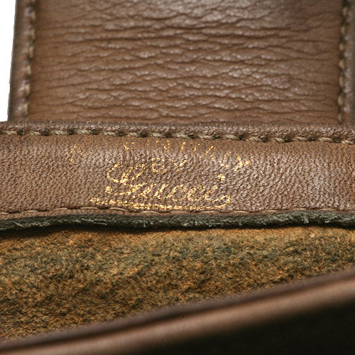 OLD Gucci バケツ型G金具ショルダー（キャメル・スエード）