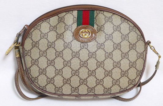 OLD Gucci 　2wayポシェット＆ポーチ(茶）