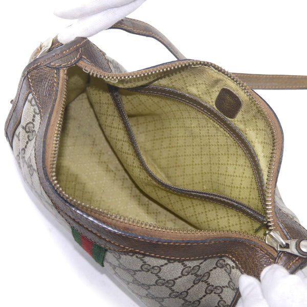 OLD Gucci 縦シェリー2WAYバッグ（茶）