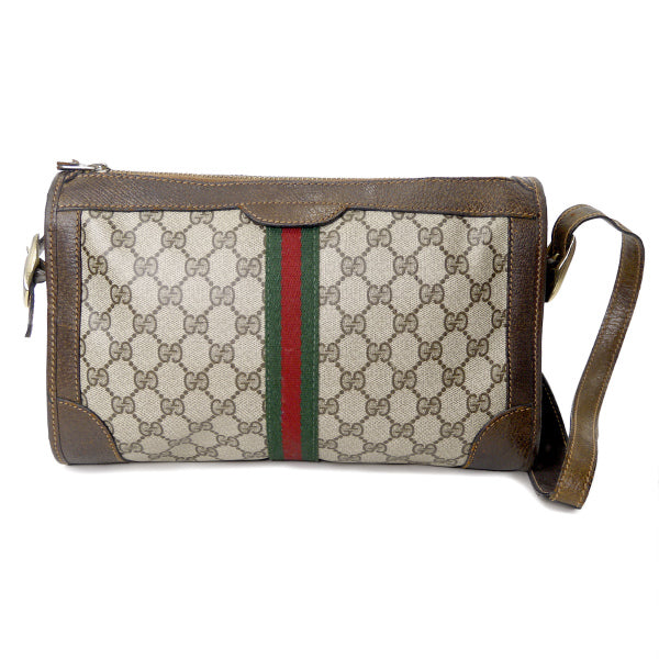 OLD Gucci 縦シェリー2WAYバッグ（茶）