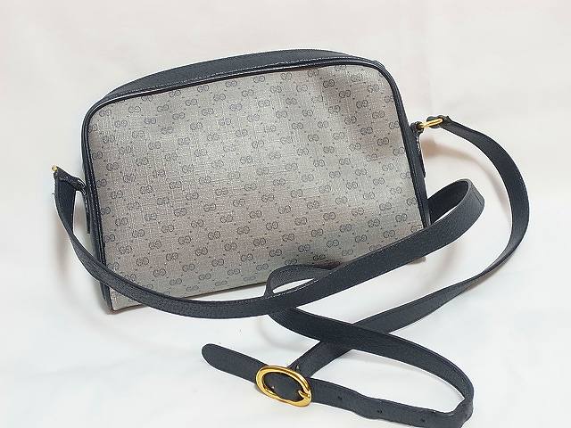 OLD Gucci　マイクロＧＧ小型ショルダー（青・小）