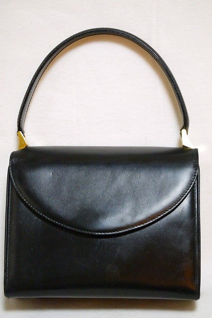 OLD Gucci 総皮ハンドバッグ(黒)