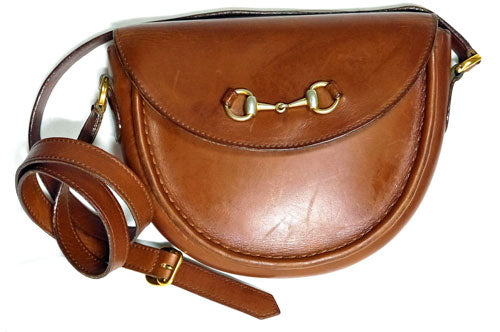 OLD Gucci　半円ショルダー（茶）