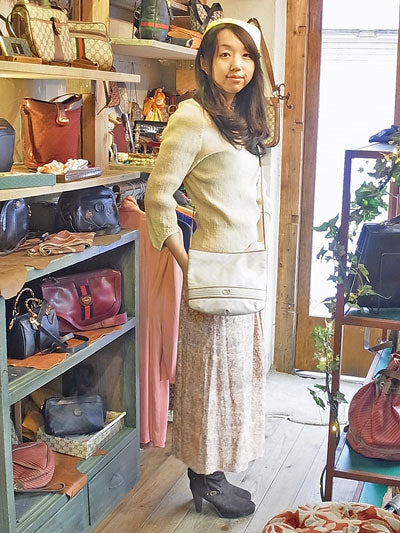 OLD Gucci オフホワイトポシェット