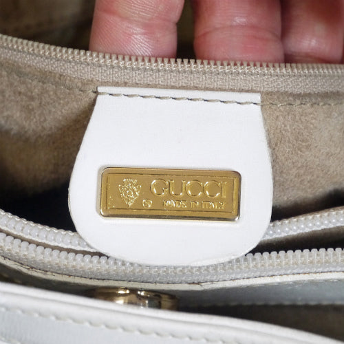 OLD Gucci 総革バケツショルダー（白）