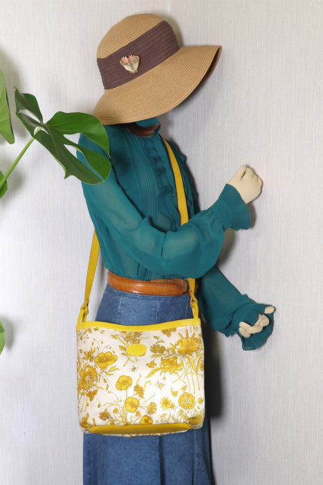 OLD Gucci FLORA フローラショルダー（黄）