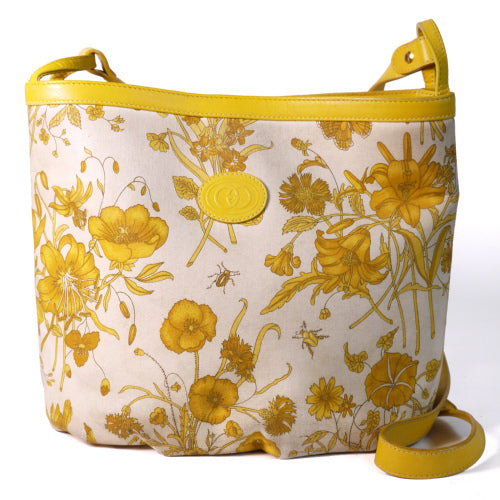 OLD Gucci FLORA フローラショルダー（黄）