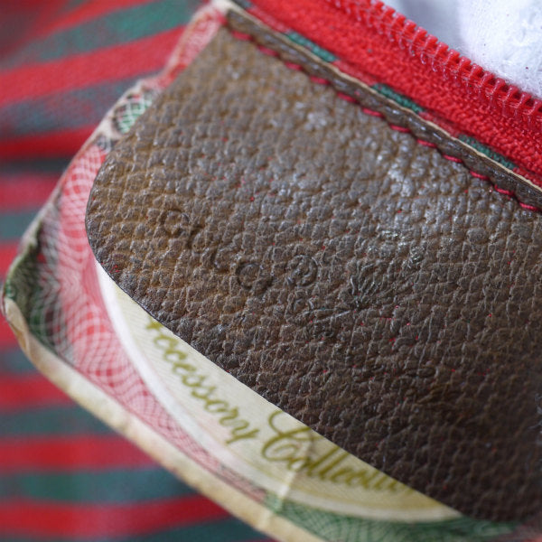 OLD Gucci　Rigateライン巾着ショルダー（赤）