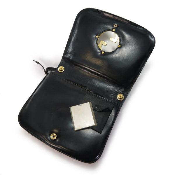 OLD Gucci  代表作!インターロッキング　総革ワンショルダー（黒）