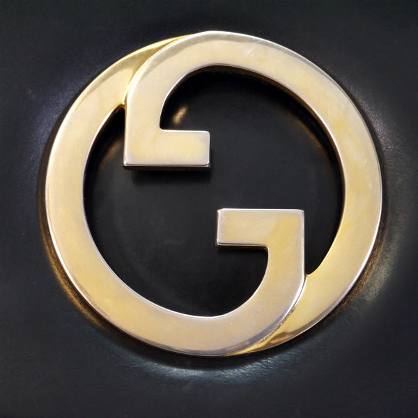 OLD Gucci  代表作!インターロッキング　総革ワンショルダー（黒）