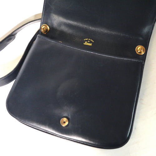 OLD Gucci インターロッキング60〜72ｓショルダー（濃紺）