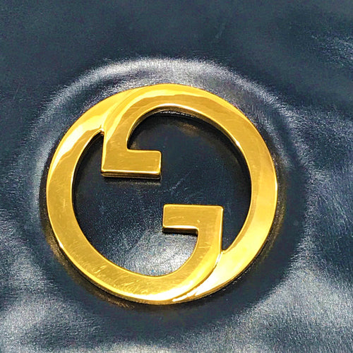 OLD Gucci インターロッキング60〜72ｓショルダー（濃紺）