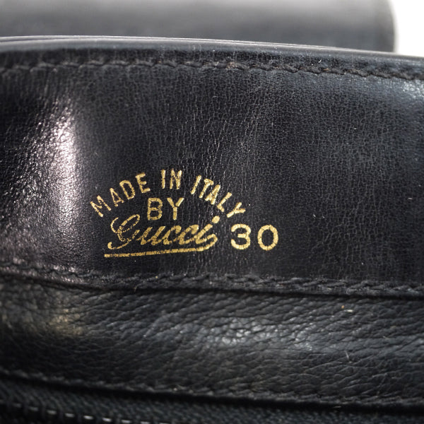 OLD Gucci GG金具総革バケツショルダー（黒）