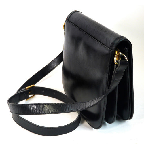 OLD Gucci 　７０s流れ星斜めがけGGショルダー（黒）