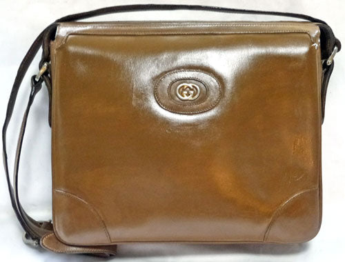 OLD Gucci　総皮ベージュショルダー