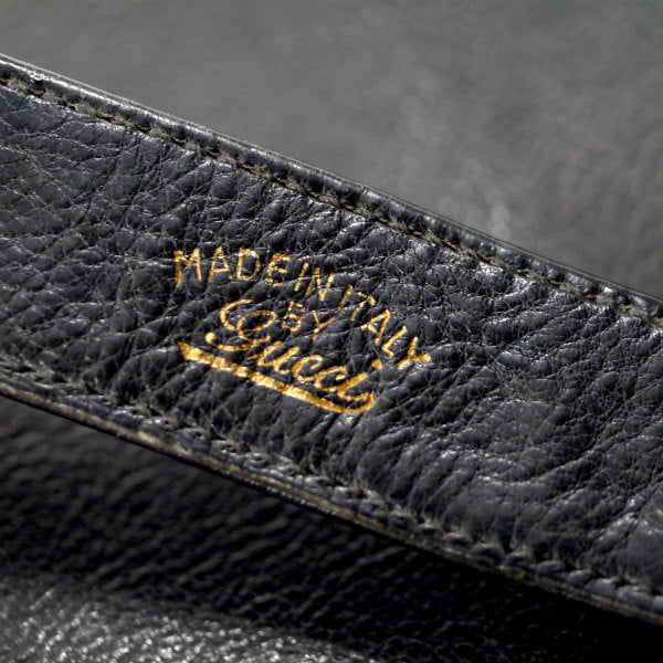 OLD Gucci　70sGG金具シェリーショルダー（黒）