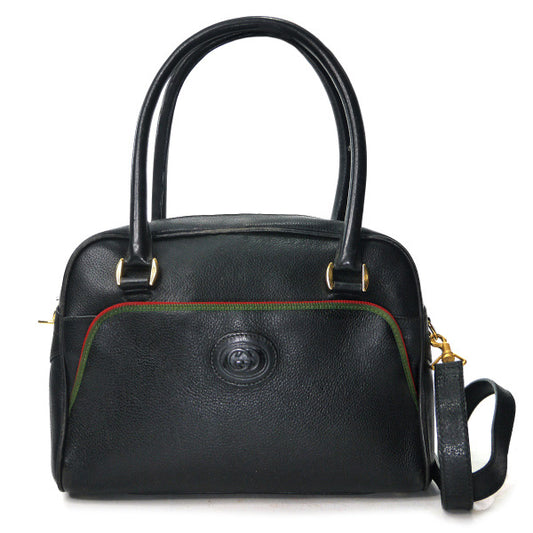 OLD Gucci 　細シェリー2WAYミニボストン（黒）