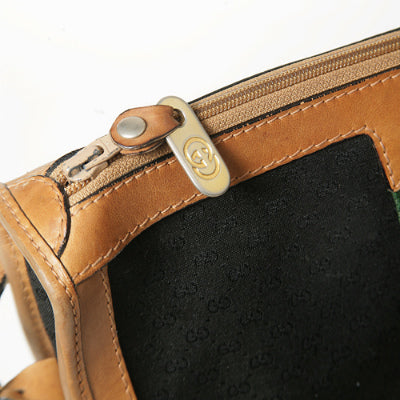 OLD Gucci　70s!半円ショルダー（黒・キャメル）