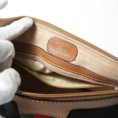 OLD Gucci　70s!半円ショルダー（黒・キャメル）