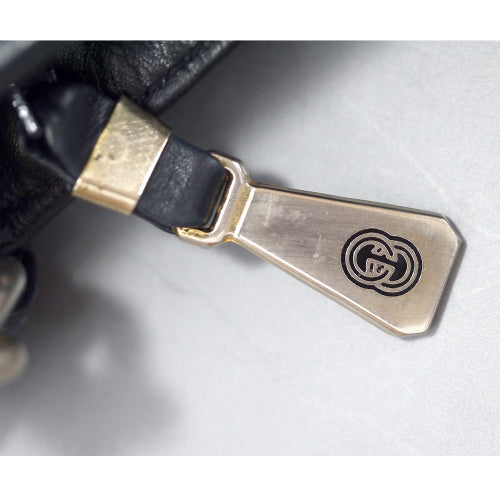 OLD Gucci ７０ｓ総革半円ショルダーバッグ(黒)