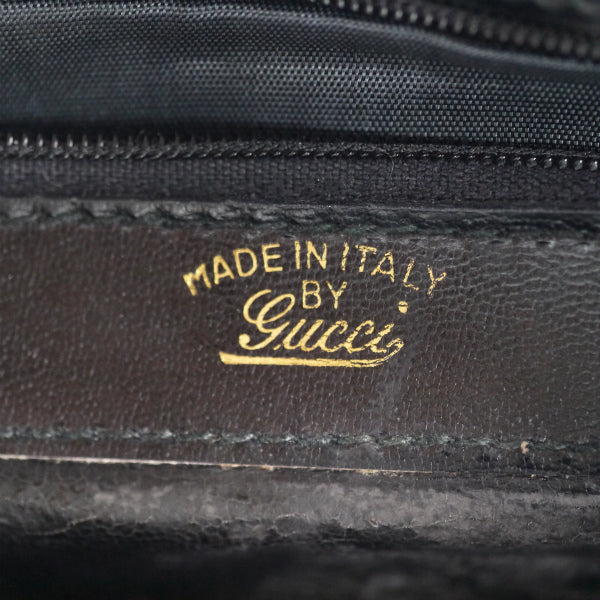OLD Gucci チェーン総革クラッチショルダー（黒）