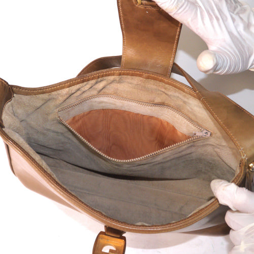 OLD Gucci　GG 大判ショルダー(カーキ）