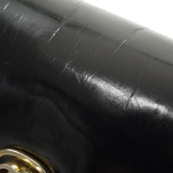 OLD Gucci ロゴ金具パテントレザー2WAYバッグ（黒）