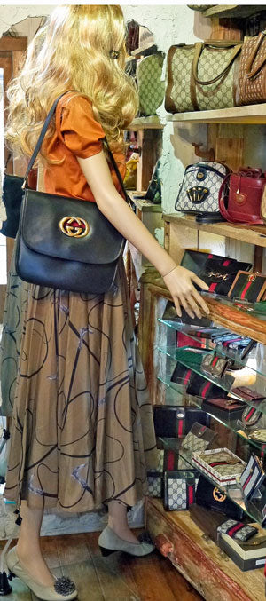 OLD　Gucci　７０ｓ！リメイクGGショルダー（黒）