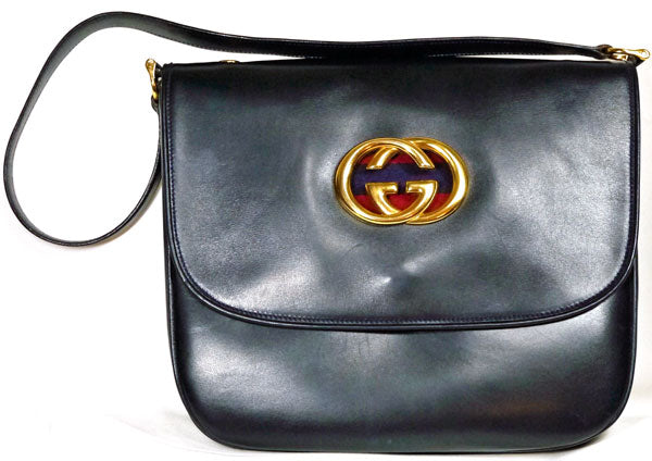 OLD　Gucci　７０ｓ！リメイクGGショルダー（黒）