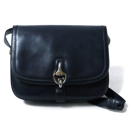 OLD Gucci  ２Way牛カウ　ショルダー（濃紺）