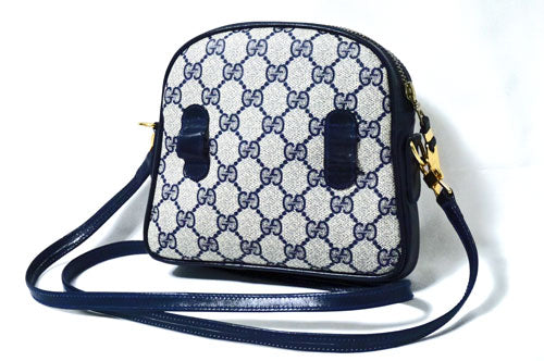 OLD Gucci　ゴルフピン付き２way ショルダー(ネイビー)