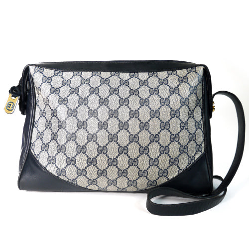 OLD Gucci　サイドシェリーショルダー(青）