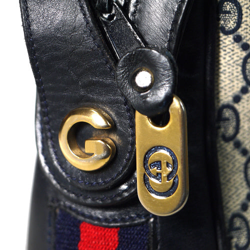 OLD Gucci　サイドシェリーショルダー(青）