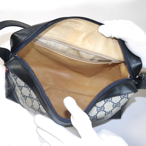 OLD Gucci　サイドシェリーショルダー(青）