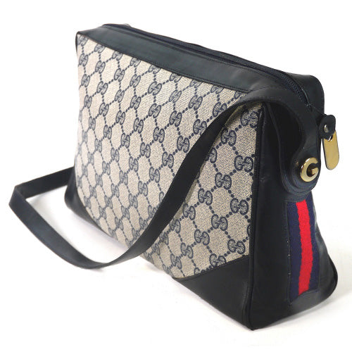 OLD Gucci　サイドシェリーショルダー(青）
