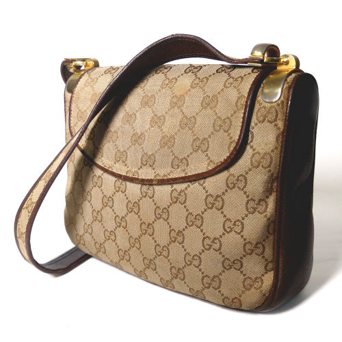 OLD Gucci　ジャガード７０ｓセミショルダー（茶）