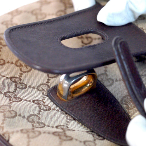 OLD Gucci　ジャガード７０ｓセミショルダー（茶）