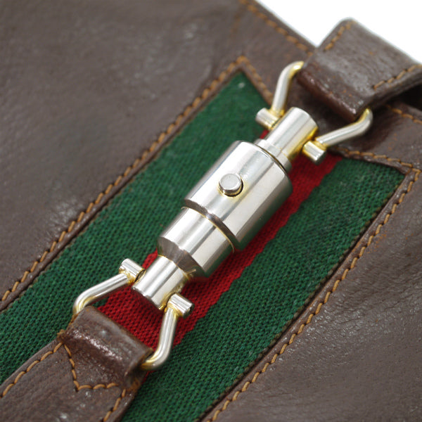 OLD Gucci ジャッキー金具ワンショルダー（総革・濃茶）