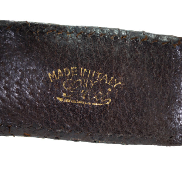 OLD Gucci ジャッキー金具ワンショルダー（総革・濃茶）