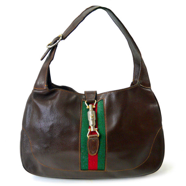 OLD Gucci ジャッキー金具ワンショルダー（総革・濃茶）