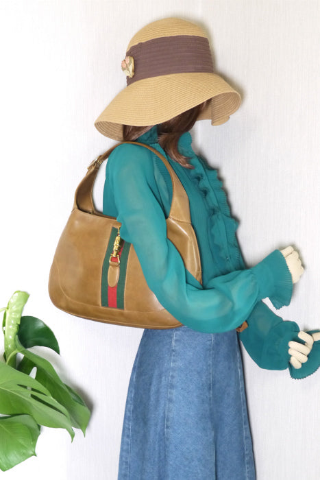 OLD Gucci ジャッキーワンショルダー（キャメル）