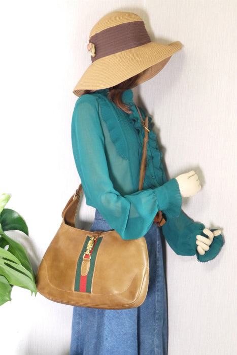 OLD Gucci ジャッキーワンショルダー（キャメル）