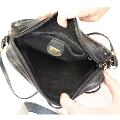 OLD Gucci　総革シンプルショルダー（黒）